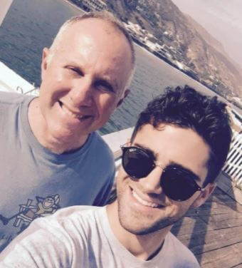 Bruce Ehrich with his son Max Ehrich.